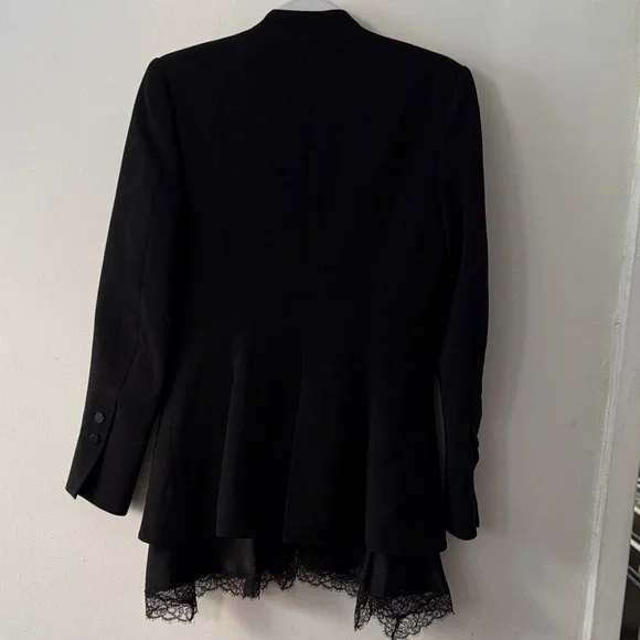 Jonathan Simkhai detachable lace black jacket size 6